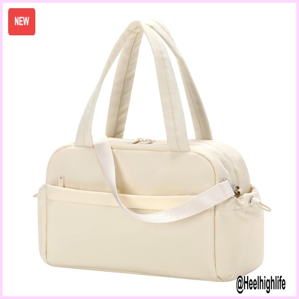 12-inch Mini Tote Gym Bag with Wet Pocket, Lightweight Polyester Travel Sport